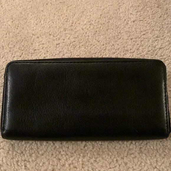 Michael Kors Black Pebble Leather Long Wallet - Like New - Picture 8 of 17